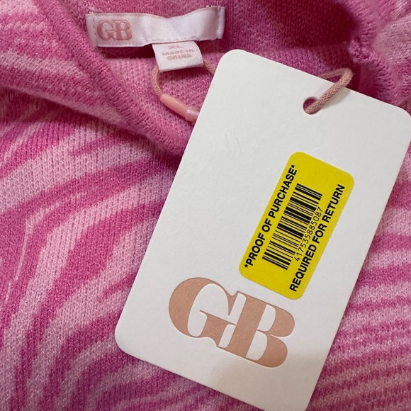 Gianni Bini GB Sweater Dress Pink Marble Swirl Long Sleeve NWT Size XL - Picture 6 of 11